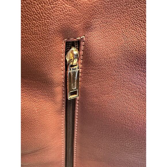 SAMOE STYLE ADJUSTABLE STRAP BUCKET PURSE Pink Leather Boho - Picture 2 of 16